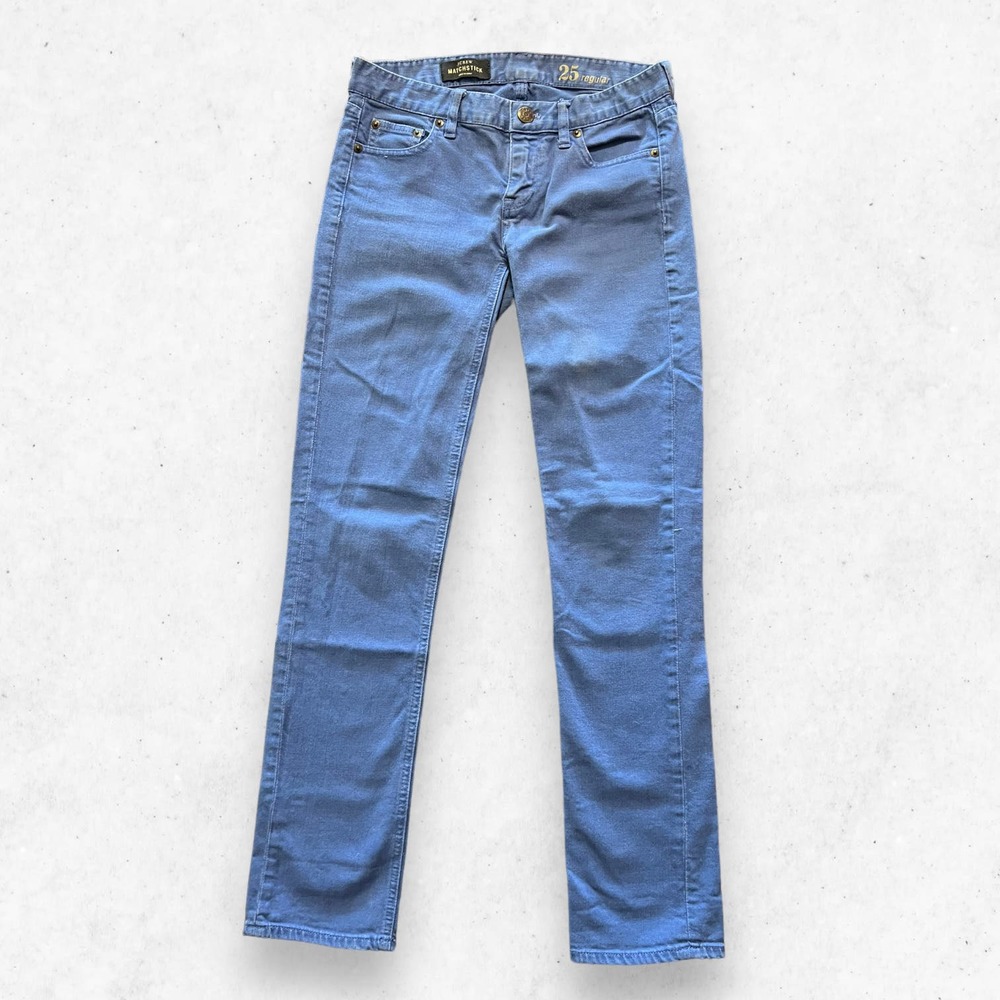 J.‎ Crew Matchstick Jeans Blue Women's 25 Regular Slim Straight Low Rise